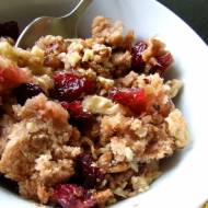 Crumble z rabarbarem