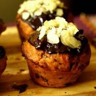 Czekoladowo – migdałowe muffiny z cukinią
