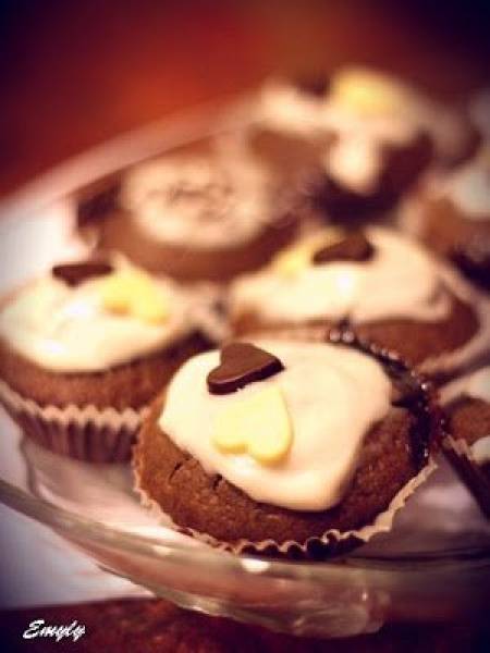 Muffiny z karobem i nutellą!