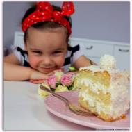 Tort Pinacolada. 4 urodziny córki i ROCZEK bloga.