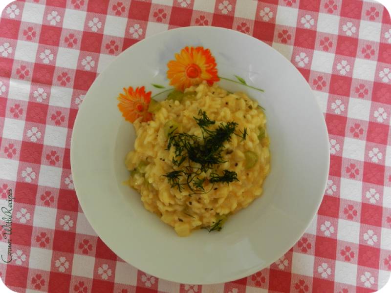 Risotto cebulowe z selerem naciowym