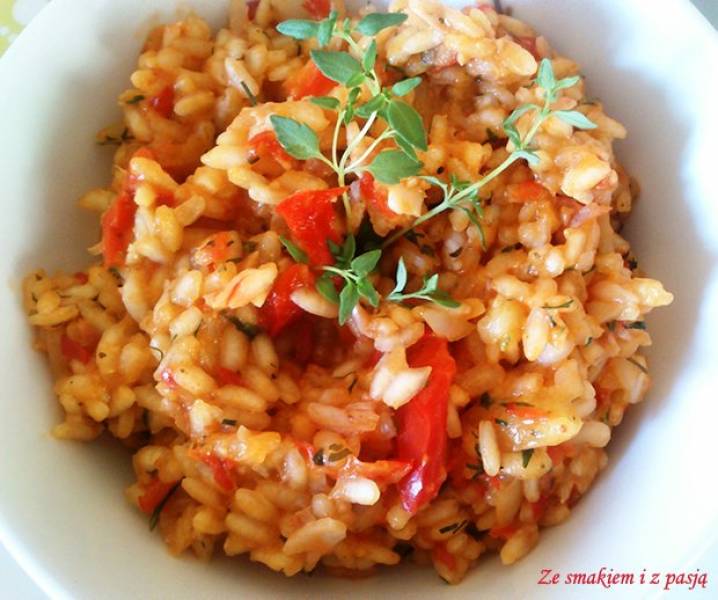 Paprykowe risotto