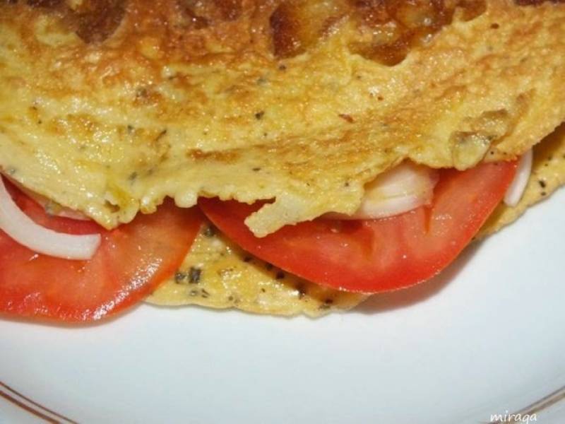 Omlet z grzankami