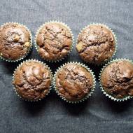 Mamusi zakręcenie i bardzo kakaowe muffiny. Z gruszkami