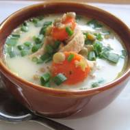 Biała zupa z zielonej soczewicy