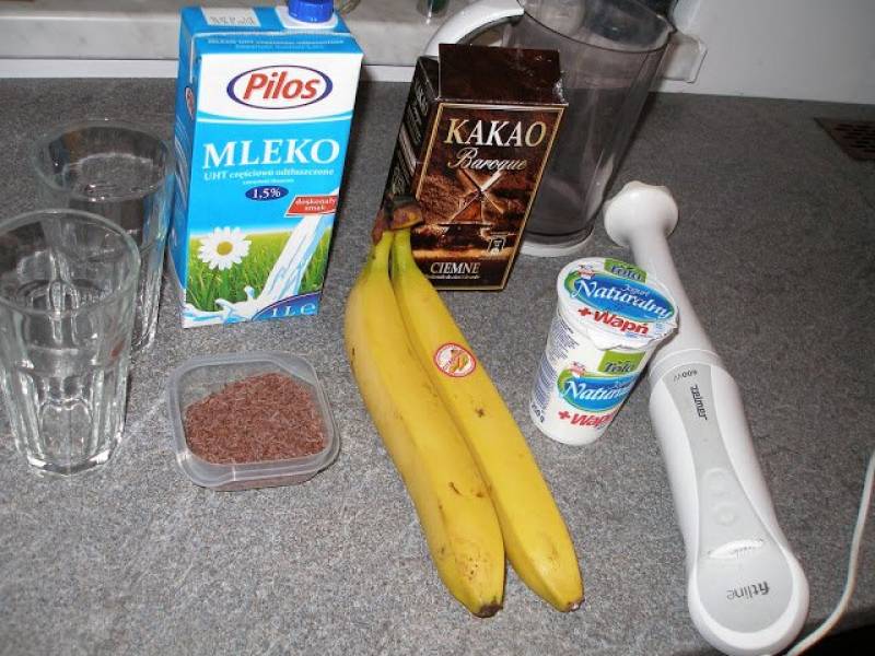 Koktajl bananowo - czekoladowy