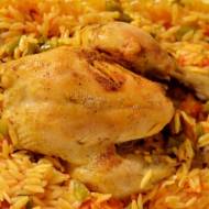 FIRINDA ARPA ŞEHRİYELİ TAVUK, czyli kurczak w ryżu z warzywami