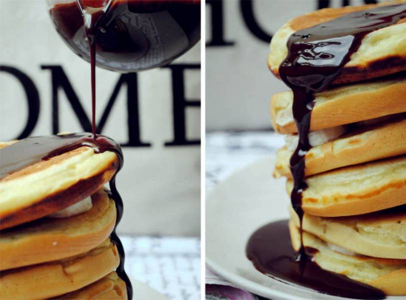 Pancakes z banamem