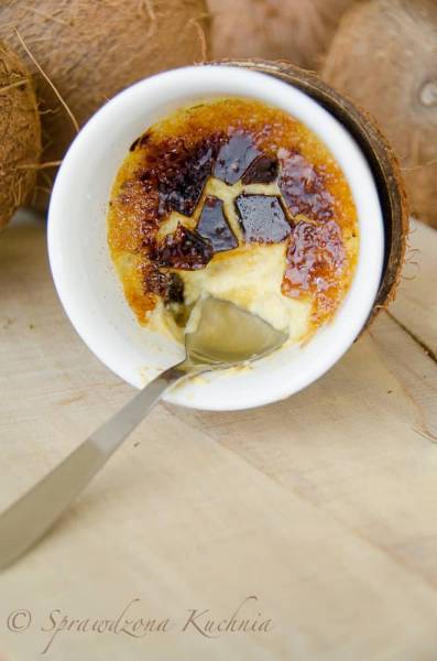 Creme brulee kokosowy z mango