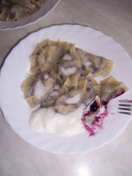 Pierogi z jagodami