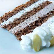 Lekki tort śmietankowo – kakaowy