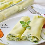 Cannelloni nadziewane cukinią, szpinakiem i ricottą