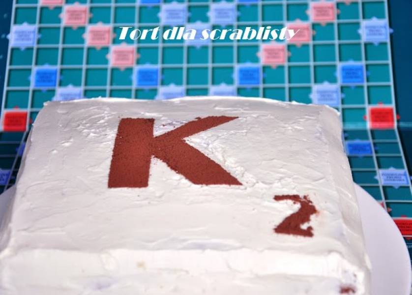 Śmietanowy tort dla Scrabblisty z okazji Dnia Dziecka