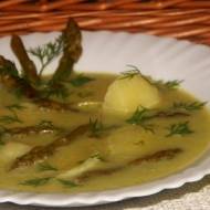Zupa z zielonych szparagów z ziemniakami