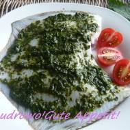 Turbot z lubczykowo-melisowym pesto