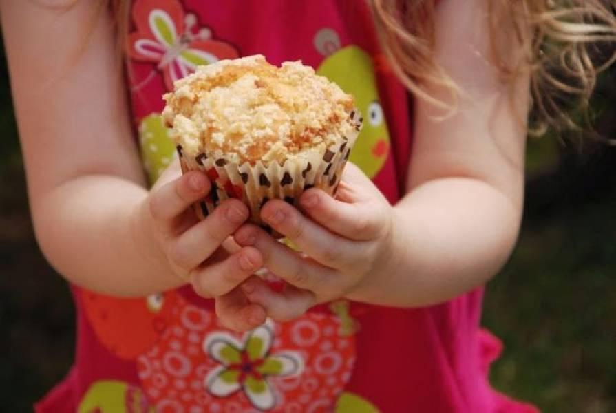 Muffinki truskawkowe z kruszonką