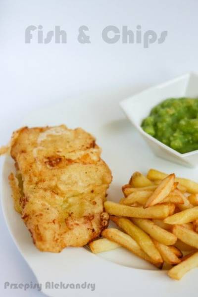 FISH & CHIPS Z GROSZKOWYM PUREE