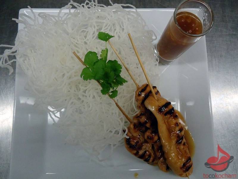 Sataye z kurczaka teryaki