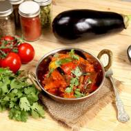 Wegańskie curry z bakłażana i papryki