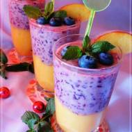 Smoothie brzoskwiniowo borówkowe