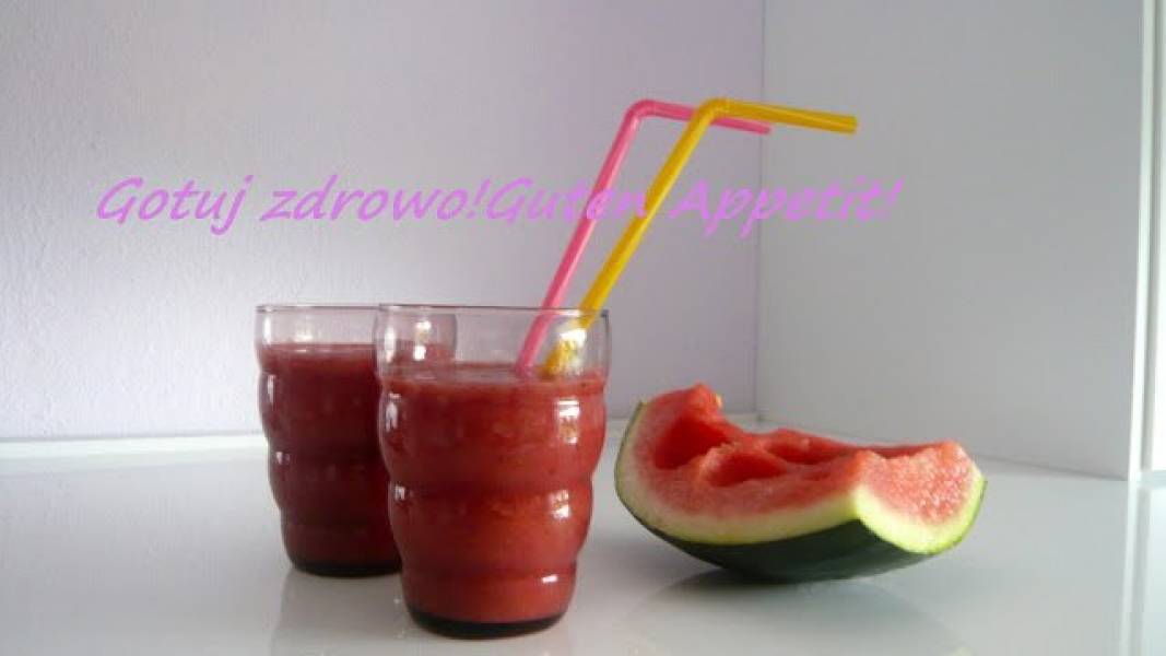 Smoothie arbuzowo-melonowo-truskawkowe