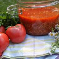 Zupa ze świeżych pomidorów z mięsem mielonym i ryżem