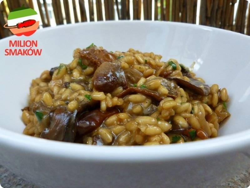 Risotto z grzybami leśnymi