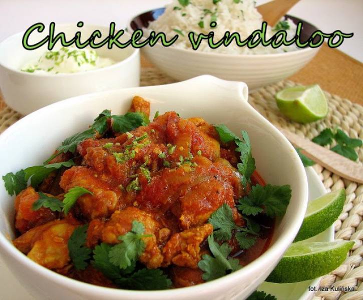 Indyjski kurczak w sosie curry - Chicken vindaloo
