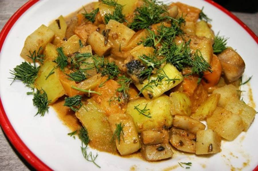 Warzywa z curry - różne wersje