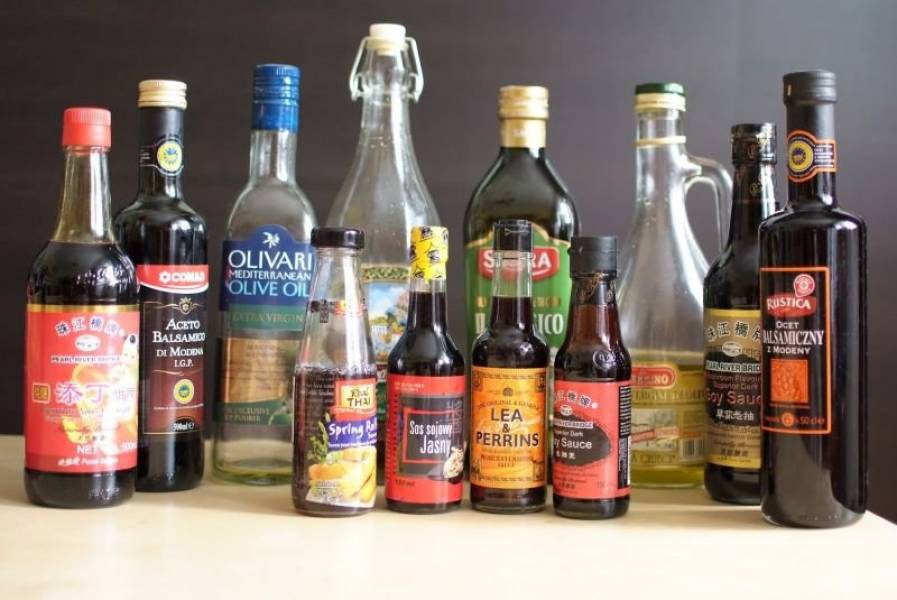 Oliwy z oliwek i różne sosy- moje propozycje