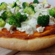 Pizza pollo con broccoli