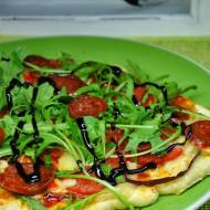 Pizza chorizo e rucola