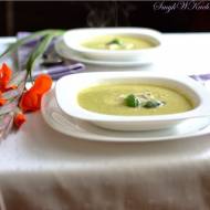 Zupa - krem z pora i zielonego groszku