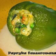 Green Pasta Stuffed Peppers