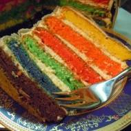 Rainbow cake-elephant :) czyli kolorowy slon