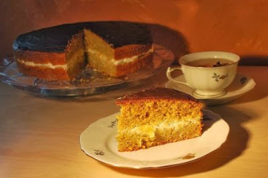 Tort pomarańczowo -  dyniowy /  Orange pumpkin cake