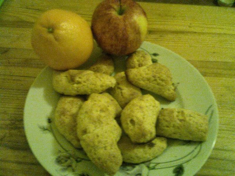 Ciasteczka midowe z nadzieniem jabłkowo-pomarańczowym