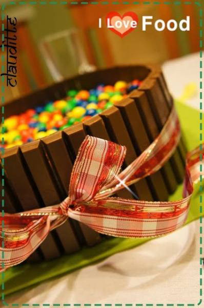 M&M's & Kit Kat Cake