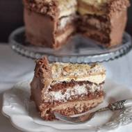 Ciasto - tort czekoladowy z kremem...