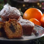 Świąteczne muffinki – w rolach głównych olej rzepakowy, płatki owsiane i śliwki