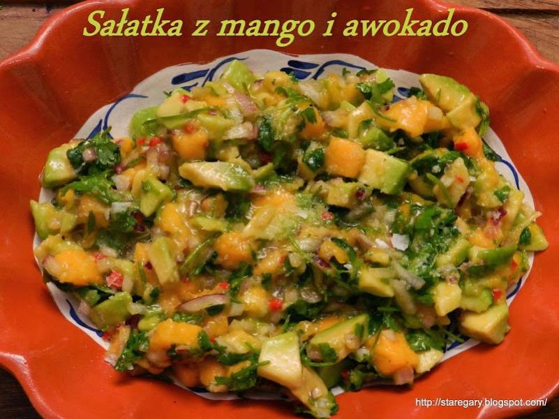 Sałatka z mango i awokado