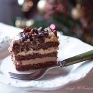 Ciasto czekoladowo - chałwowe