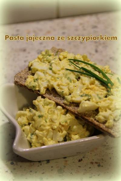 Pasta jajeczna ze szczypiorkiem