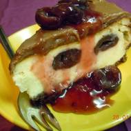 Sernik z wiśniami - cheesecake with cherries