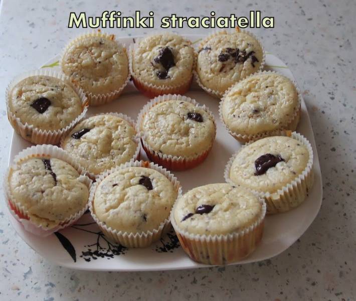 Muffinki straciatella