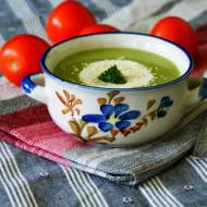 Zupa krem z groszku i brokułów