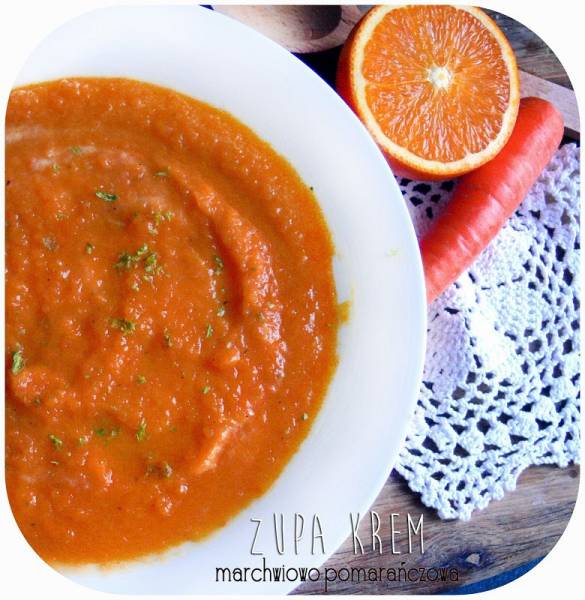 Marchwiowo-pomarańczowa zupa krem