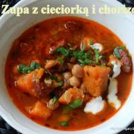 Zupa z cieciorką i chorizo - w wolnowarze