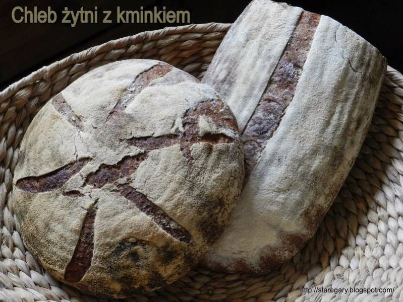 Chleb żytni z kminkiem  (40%)  Hamelman'a