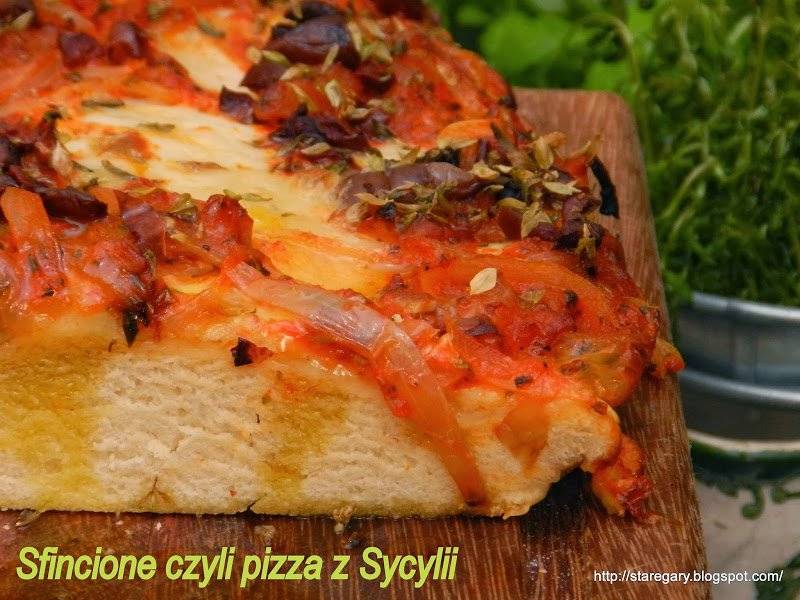 Sfincione czyli pizza z Sycylii - Lutowe Wyzwanie Blogerek i Blogerów